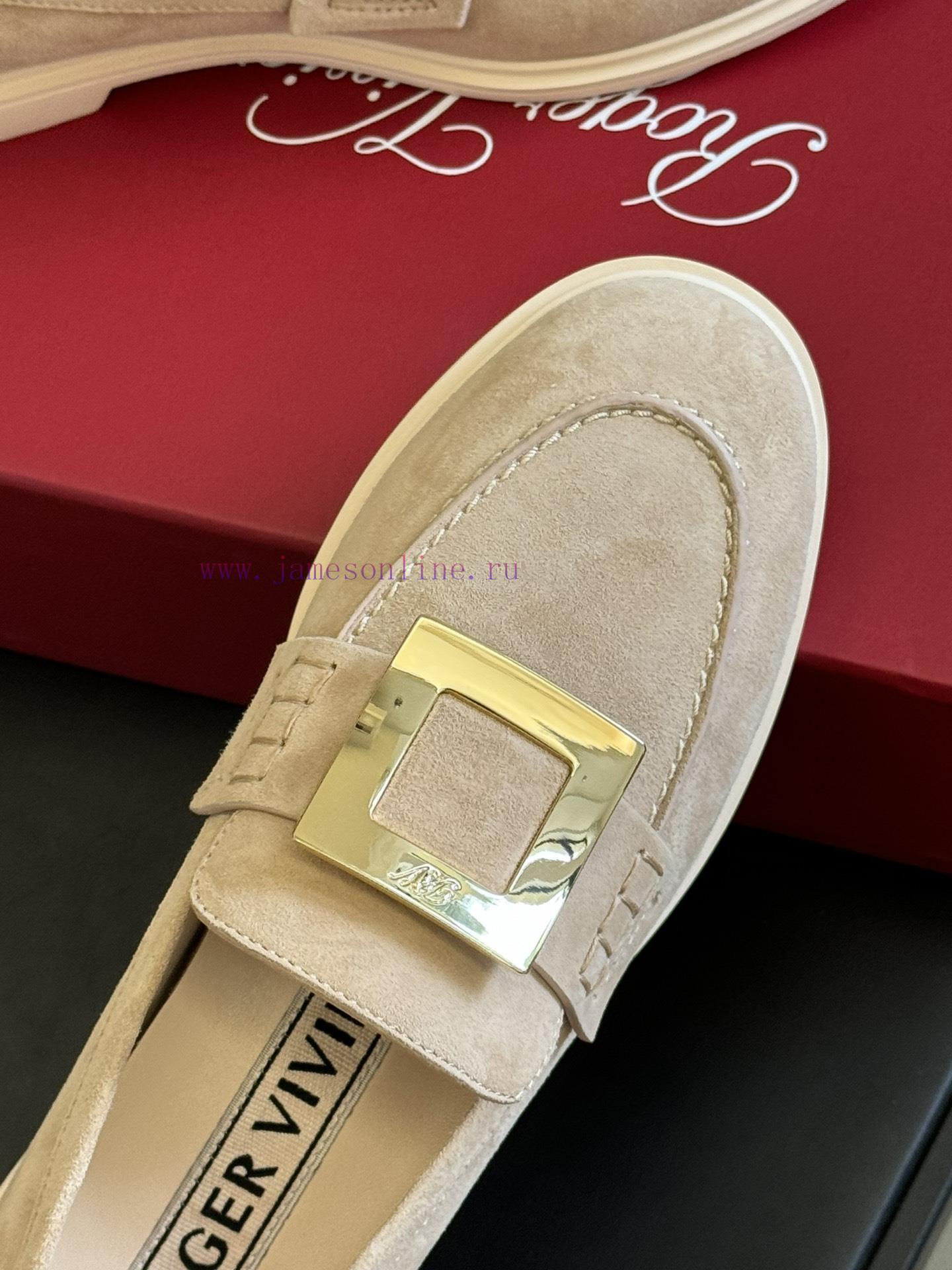 Uncle RV 24 Spring/Summer Le Fu Shoes New ProductA Very Old-fashioned Item Made Of Suede Materi bruqhw3s - Image 6