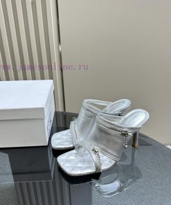 BURBERRY | SS24 Women's New SandalsShoe Upper Sandals Made Of Glossy Leather Fabric And Featuri zn8n0idl