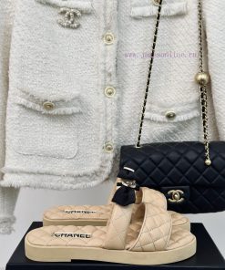 Chanel | Chanel 24c New Product LinggeThick Soled Bow Double C SlippersA Must-have Cool Mop Ser pii05gf0