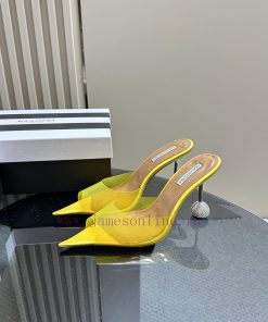 Aquazzura 2024 Spring/Summer New Soleil Series Film High Heel Diamond SandalsFull Of Charm High 0k3dmmba