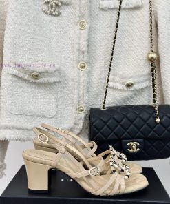 Chanel | Chanel 24C New ProductRetro Double C Coarse Heel SandalsThe Shoe Upper Is Made Of Impo rdko7msa