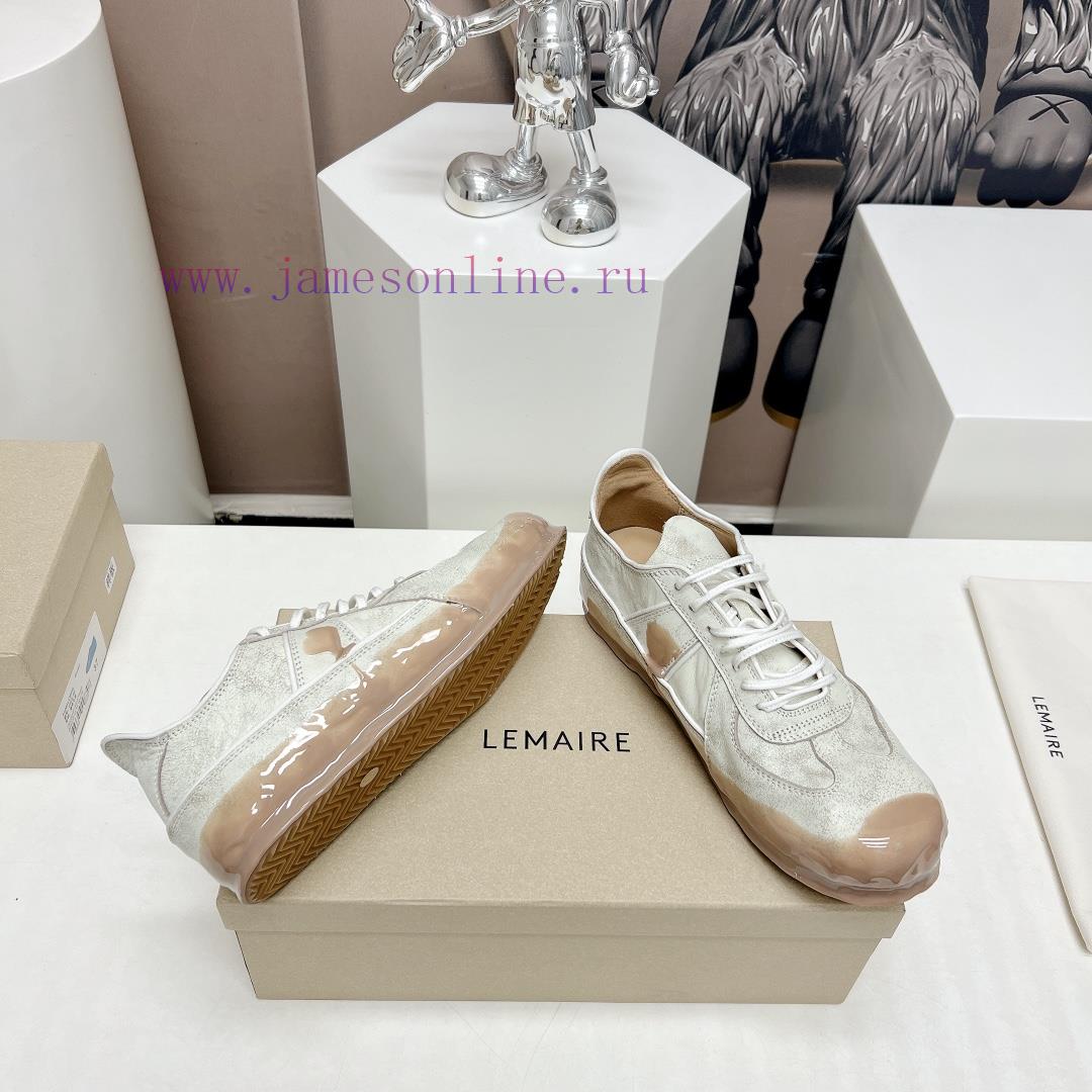Leather Mask 'Top'LEMAIRE 24vs Spring Latest King Explosives SeriesRound Toe Lace Up German Tra tikl544x - Image 10