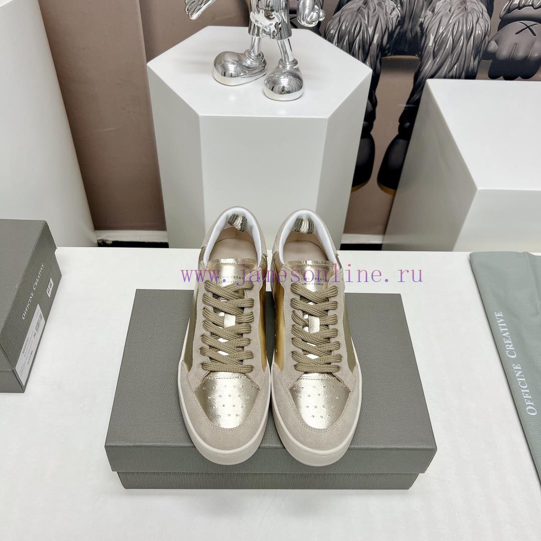 Top TierOFFICINE CREATIVE Italian Niche 2024 Latest Extreme Minimalist White ShoesSmall Round T b0r5nhu2