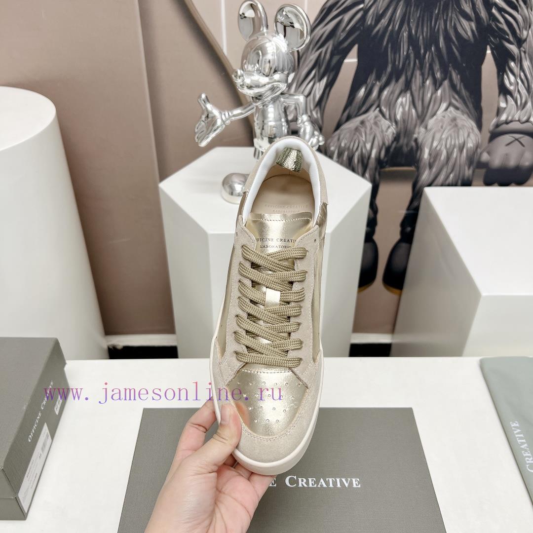 Top TierOFFICINE CREATIVE Italian Niche 2024 Latest Extreme Minimalist White ShoesSmall Round T b0r5nhu2 - Image 7