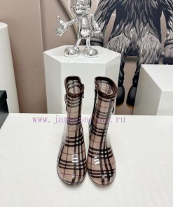 Top TierC * HANEL Chanel 24vs Summer Hot Rain Boots SeriesRound Headed Printed Slope And Rain B xlrhdhz9