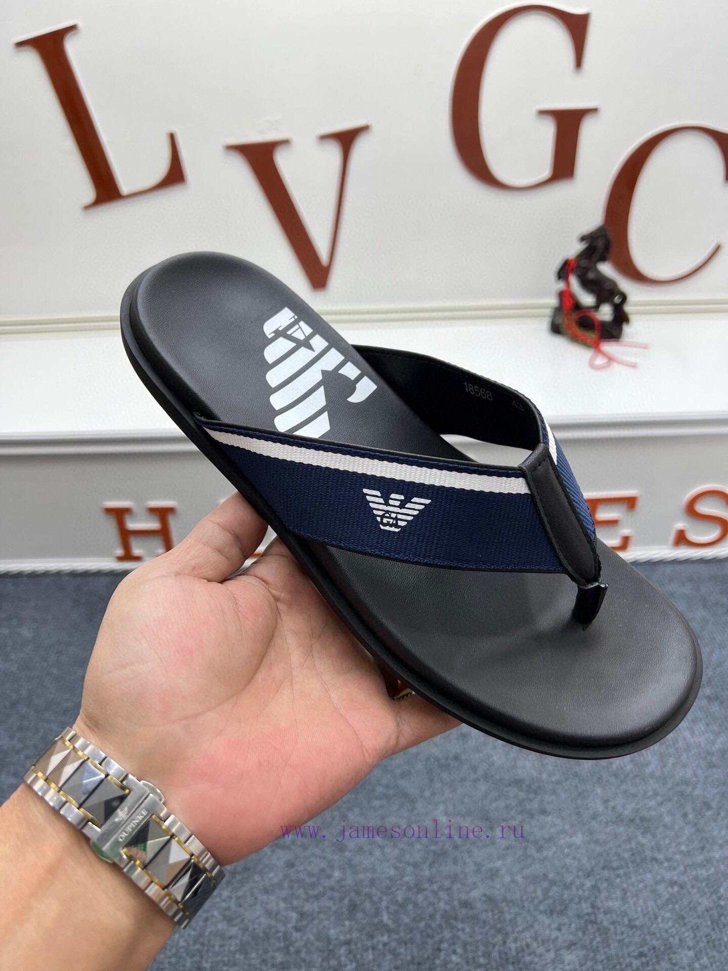 Armani Official Website Synchronized Slippers 🩴 The Most Popular In The Market Accepting Mater xn9h7r68