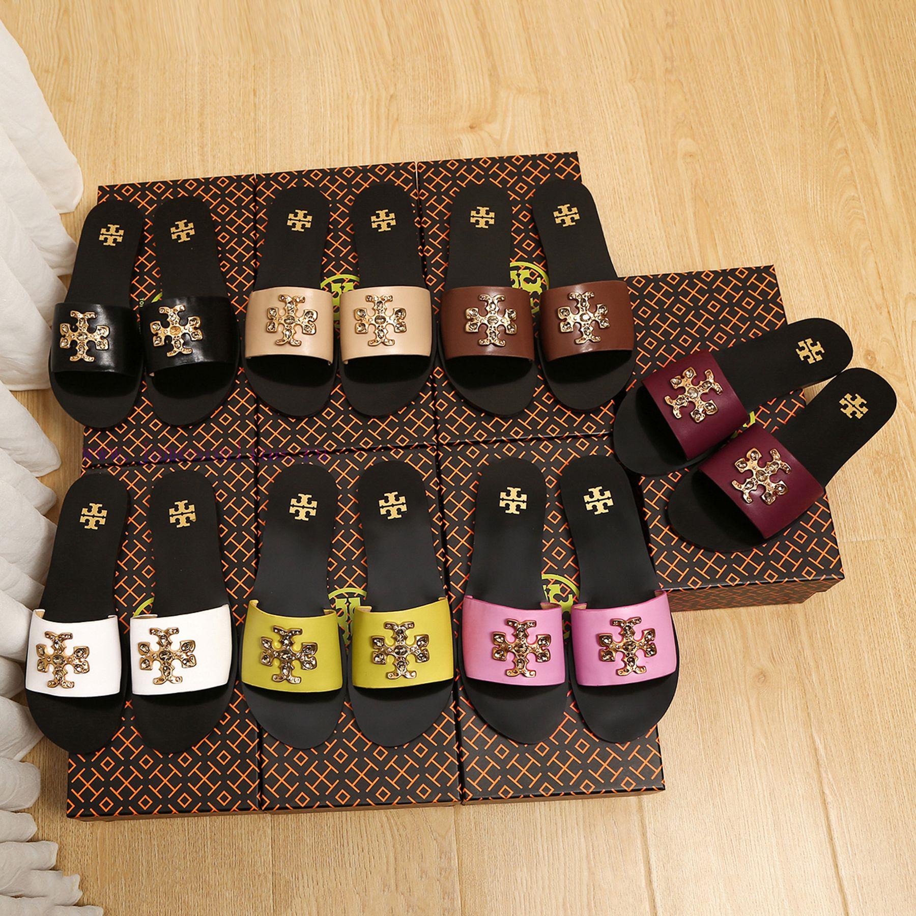 19818-2 Toribechi Flat Sandals Made Of Cowhide Fabric Available In Black Burgundy Pink White Ea m2nabbxc