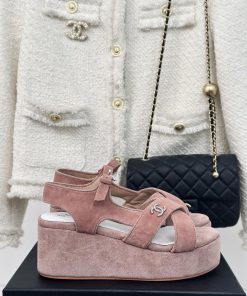 Chanel | Chanel 24C Spring/Summer New ProductsCross Strap Thick Soled SandalsThis Year Grandma s3i71l79