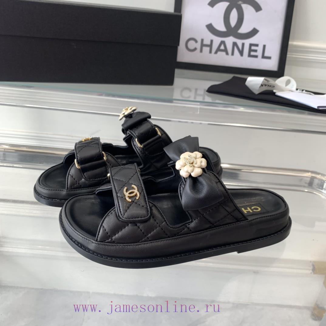 Chanel's New Beach Sandals With Leather Upper Top Of The Line Super Version Super Popular Style hi2rzhmt - Image 3