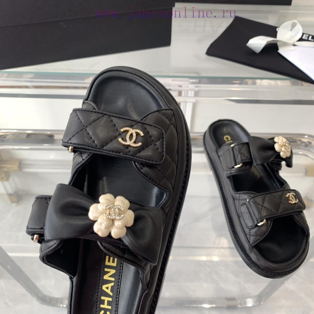 Chanel's New Beach Sandals With Leather Upper Top Of The Line Super Version Super Popular Style hi2rzhmt - Image 7