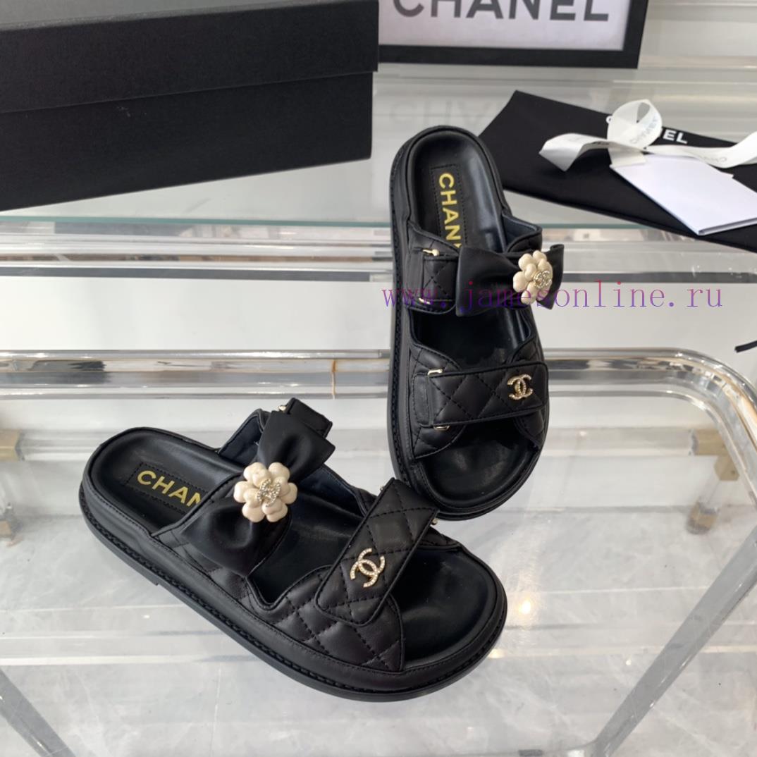 Chanel's New Beach Sandals With Leather Upper Top Of The Line Super Version Super Popular Style hi2rzhmt - Image 8