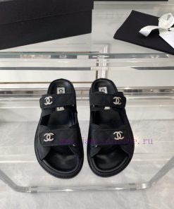 Chanel's New Beach Sandals On Canvas Top Of The Line Super Version Super Popular Style Essentia 4ke94q7z