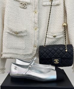 Chanel | Chanel 24S Early Spring New ProductRetro Color Blocked Square Toe Lizhen ShoesThe Most q4ltajnx