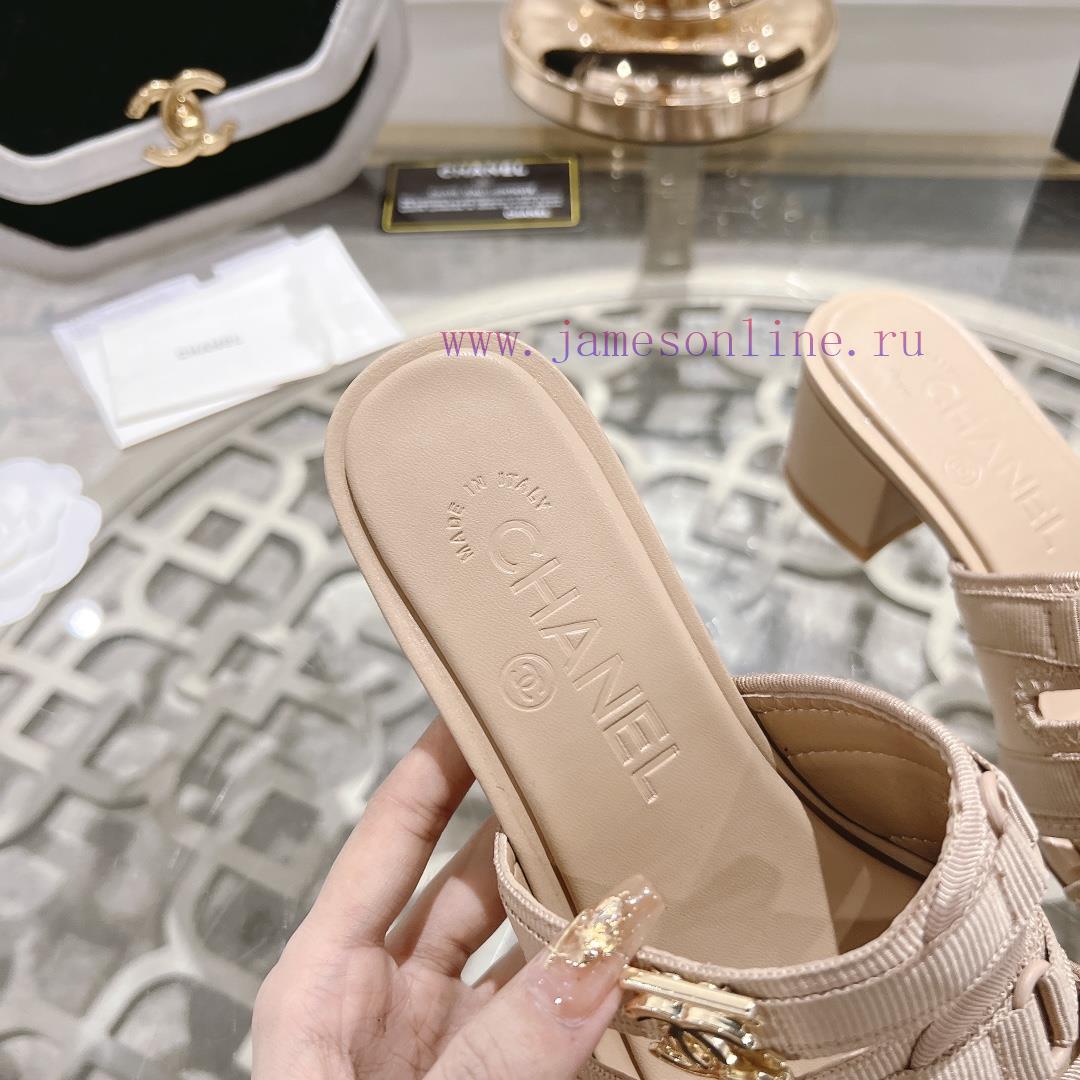 Chanel Chain Cloth Head Coarse Custom Shoes/Sandals Are A Divine Shoe Full Of Chanel Atmosphere 4t3kxptm - Image 8