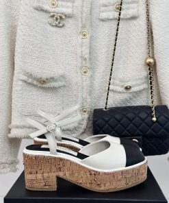 Chanel | Chanel 24C New Product Wood GrainThick Soled SandalsThe Dressing Rate For Both Artisti 3j7dlnim