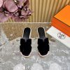Top Notch Heel Hemers 2024 SS Hermes Early Spring New I-shaped Thick Soled Slippers With Leathe nm9k0alg