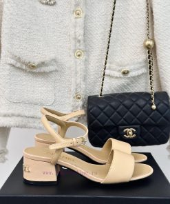 Chanel | Chanel 24C New ProductCoarse Heeled SandalsThe Shoe Upper Is Made Of Imported Lambskin tdyofev0