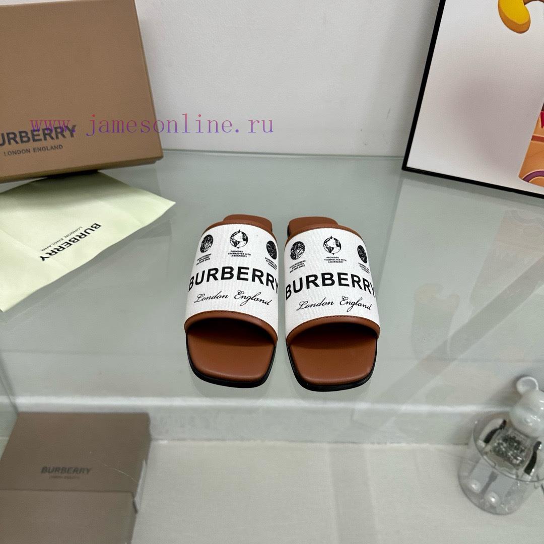 New Product Launched Burberry Flat SlippersChannel Goods Vulcanized One Foot Stepping Burberry 7inf7yep