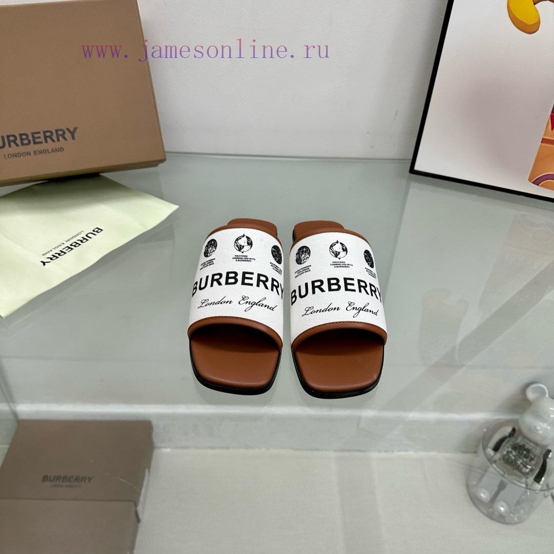 New Product Launched Burberry Flat SlippersChannel Goods Vulcanized One Foot Stepping Burberry 7inf7yep - Image 2