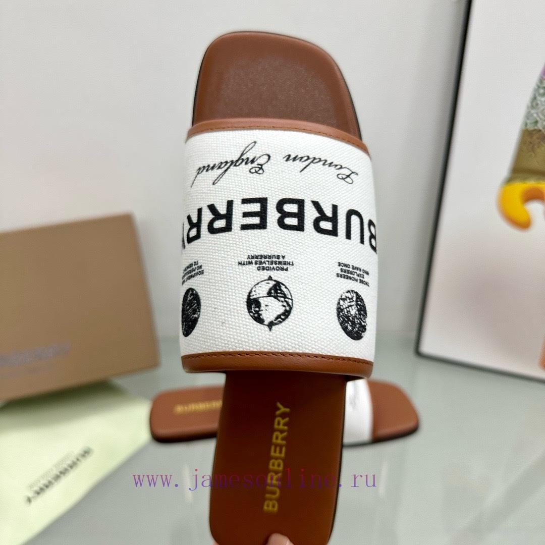 New Product Launched Burberry Flat SlippersChannel Goods Vulcanized One Foot Stepping Burberry 7inf7yep - Image 5