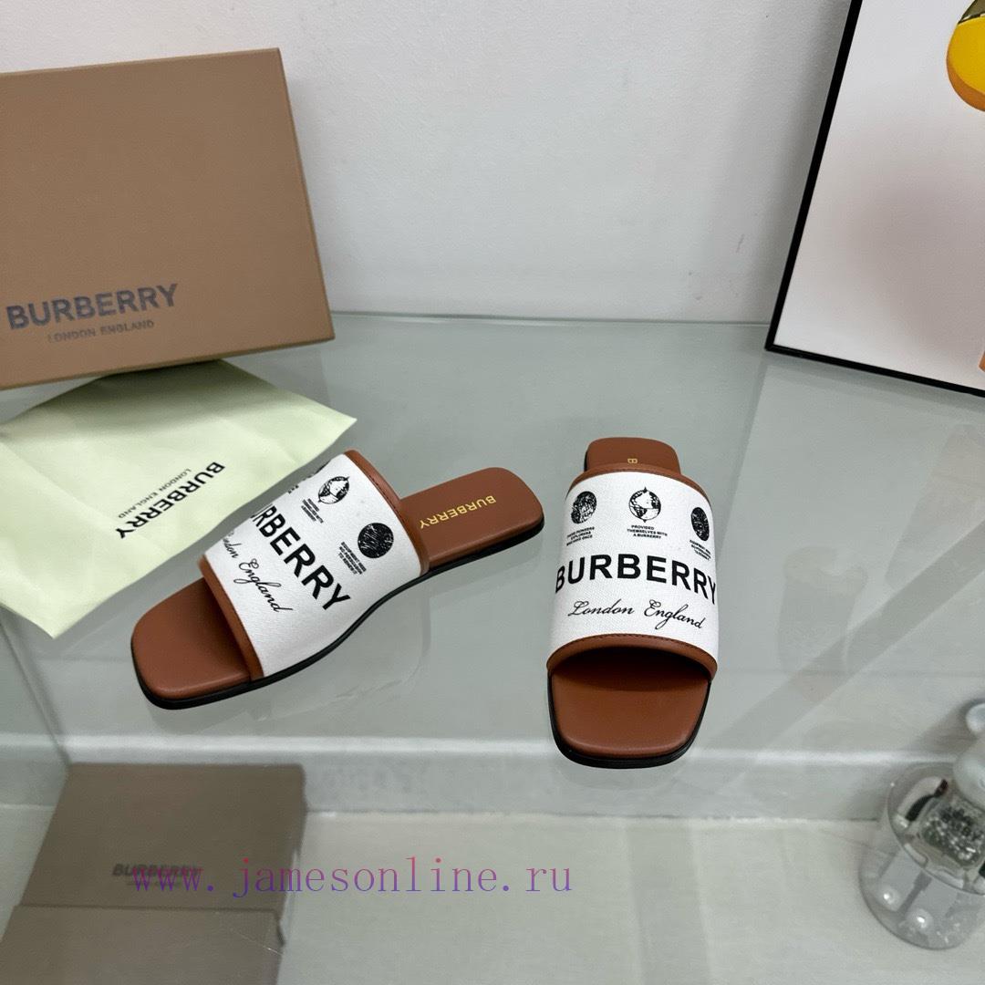 New Product Launched Burberry Flat SlippersChannel Goods Vulcanized One Foot Stepping Burberry 7inf7yep - Image 6