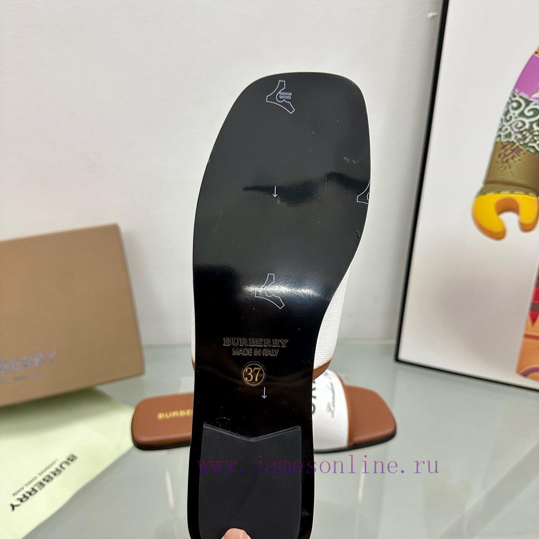 New Product Launched Burberry Flat SlippersChannel Goods Vulcanized One Foot Stepping Burberry 7inf7yep - Image 8