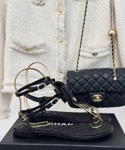 Chanel | Chanel 24P New ProductFlat Bow Camellia SandalsThe Shoe Upper Is Made Of Imported Silk jdclv3mm