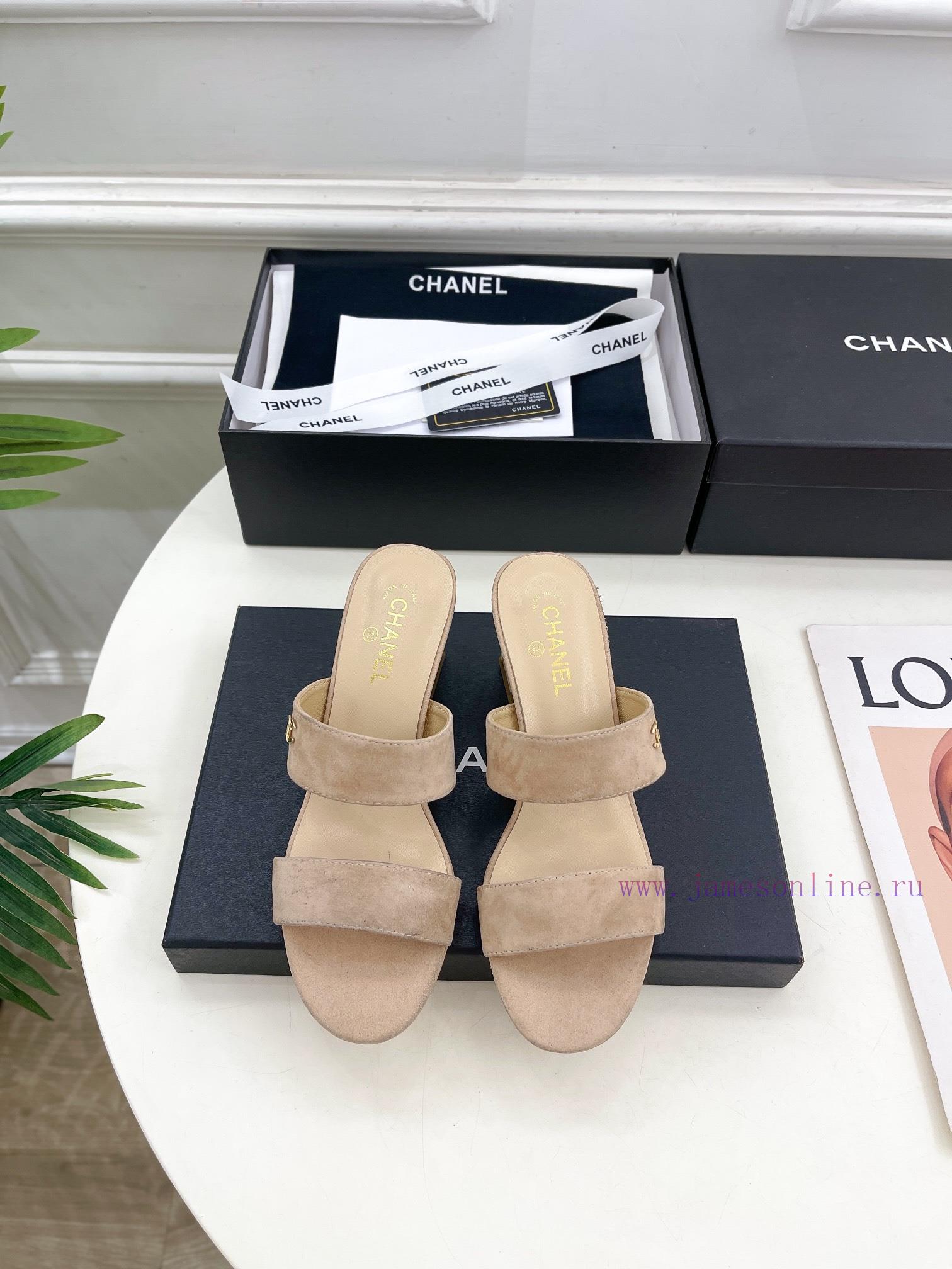️𝐂𝐇𝐀𝐍𝐄* 🦋 2024 Early Spring New Product Classic Pearl Heel Slippers Series Newly Released 〰The div5fhq0 - Image 2