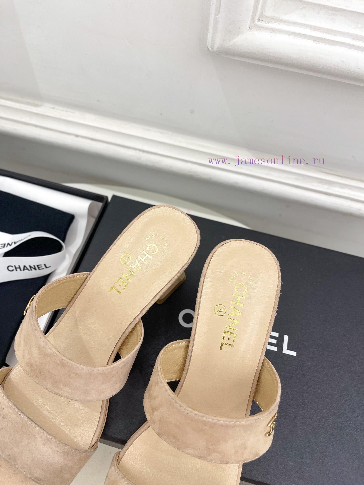 ️𝐂𝐇𝐀𝐍𝐄* 🦋 2024 Early Spring New Product Classic Pearl Heel Slippers Series Newly Released 〰The div5fhq0 - Image 9