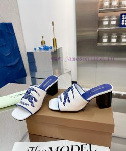 New Product Launch ️ Burberry Thick Heels And Flat Slippers Channel Goods Vulcanized One Step S napfuqtl