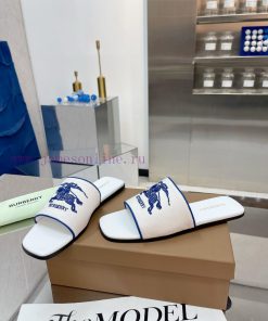 New Product Launch ️ Burberry Thick Heels And Flat Slippers Channel Goods Vulcanized One Step S kr4m1d4b