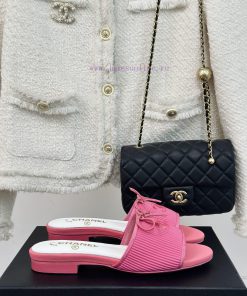 Chanel | Chanel 24P New ProductBow Tie Double C SlippersThe Shoe Upper Is Made Of Special Fabri fgjksp3h