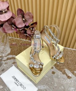 Jimmy Choo 2024/𝐒𝐒𝐧𝐞𝐰 Spring/Summer New High Heels Super No Super Sparkling Diamond High Heels bquygwxo