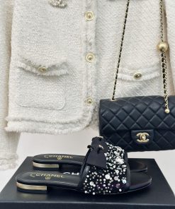 Chanel | Chanel 24P New ButterflyCrystal SlippersBulling Sparkling Sweet And Royal~Is The Upper a9pf07vm