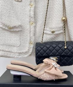 Chanel | Chanel 24P New ProductButterfly Knot Camellia Double C SlippersThe Shoe Upper Is Made jyq40zak