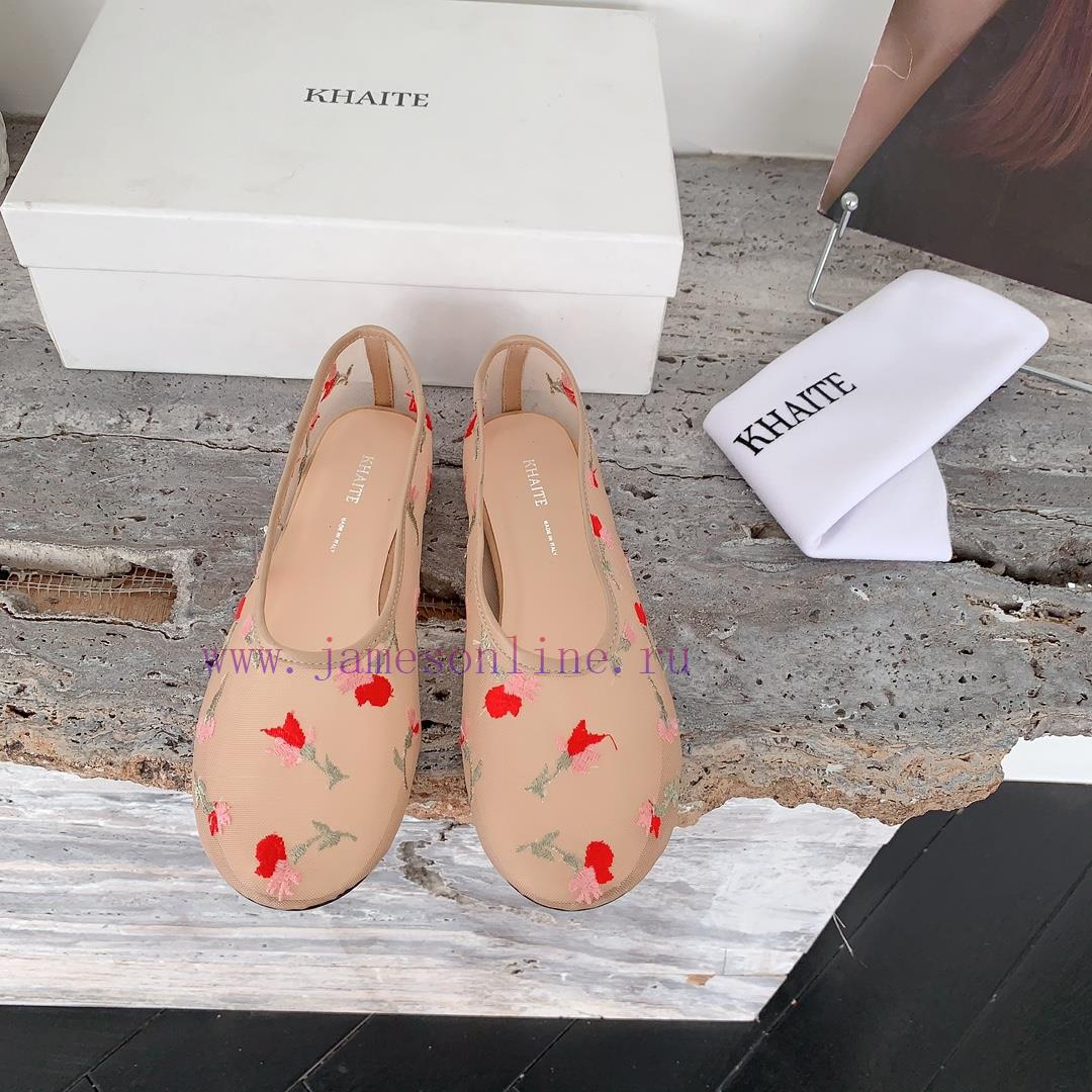 Khaite 𝟐𝟎𝟐 4 Spring/Summer New Embroidered Small Mesh Shoes This Season's Most Immortal 🧚 ️ Mes uh4s8rvs - Image 2