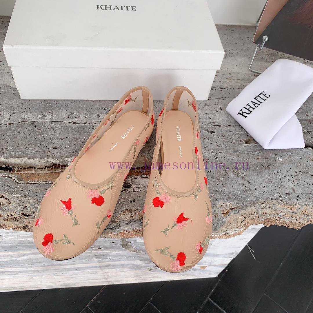 Khaite 𝟐𝟎𝟐 4 Spring/Summer New Embroidered Small Mesh Shoes This Season's Most Immortal 🧚 ️ Mes uh4s8rvs - Image 3