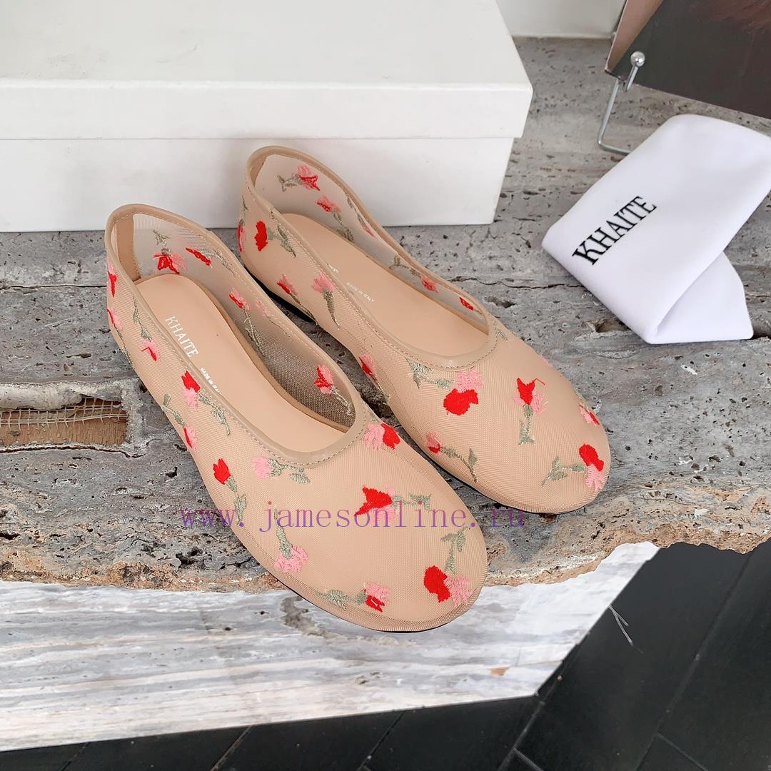 Khaite 𝟐𝟎𝟐 4 Spring/Summer New Embroidered Small Mesh Shoes This Season's Most Immortal 🧚 ️ Mes uh4s8rvs - Image 4