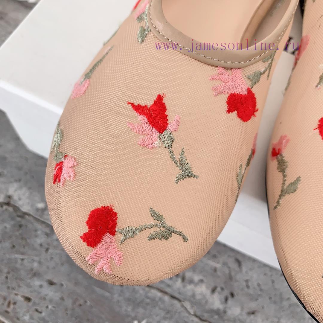 Khaite 𝟐𝟎𝟐 4 Spring/Summer New Embroidered Small Mesh Shoes This Season's Most Immortal 🧚 ️ Mes uh4s8rvs - Image 8