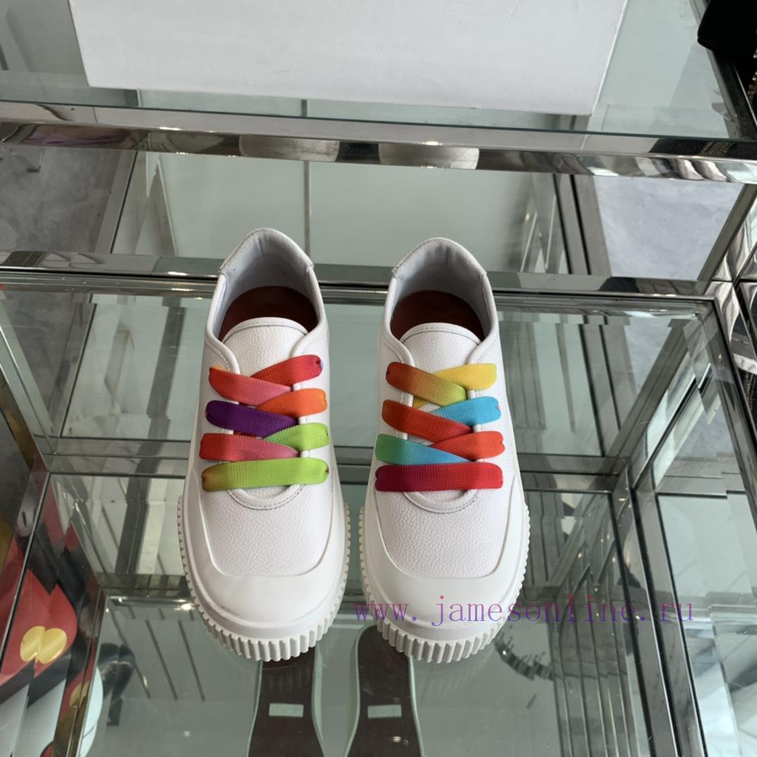 Loro Piana 2024s Early Spring New Casual Shoes White Shoes Little Fairy 🧚 ️ Wear A 20mm Raised ojfq7fk6