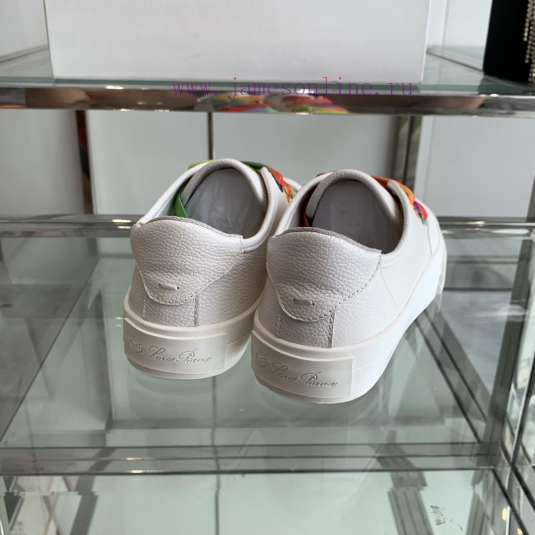 Loro Piana 2024s Early Spring New Casual Shoes White Shoes Little Fairy 🧚 ️ Wear A 20mm Raised ojfq7fk6 - Image 8