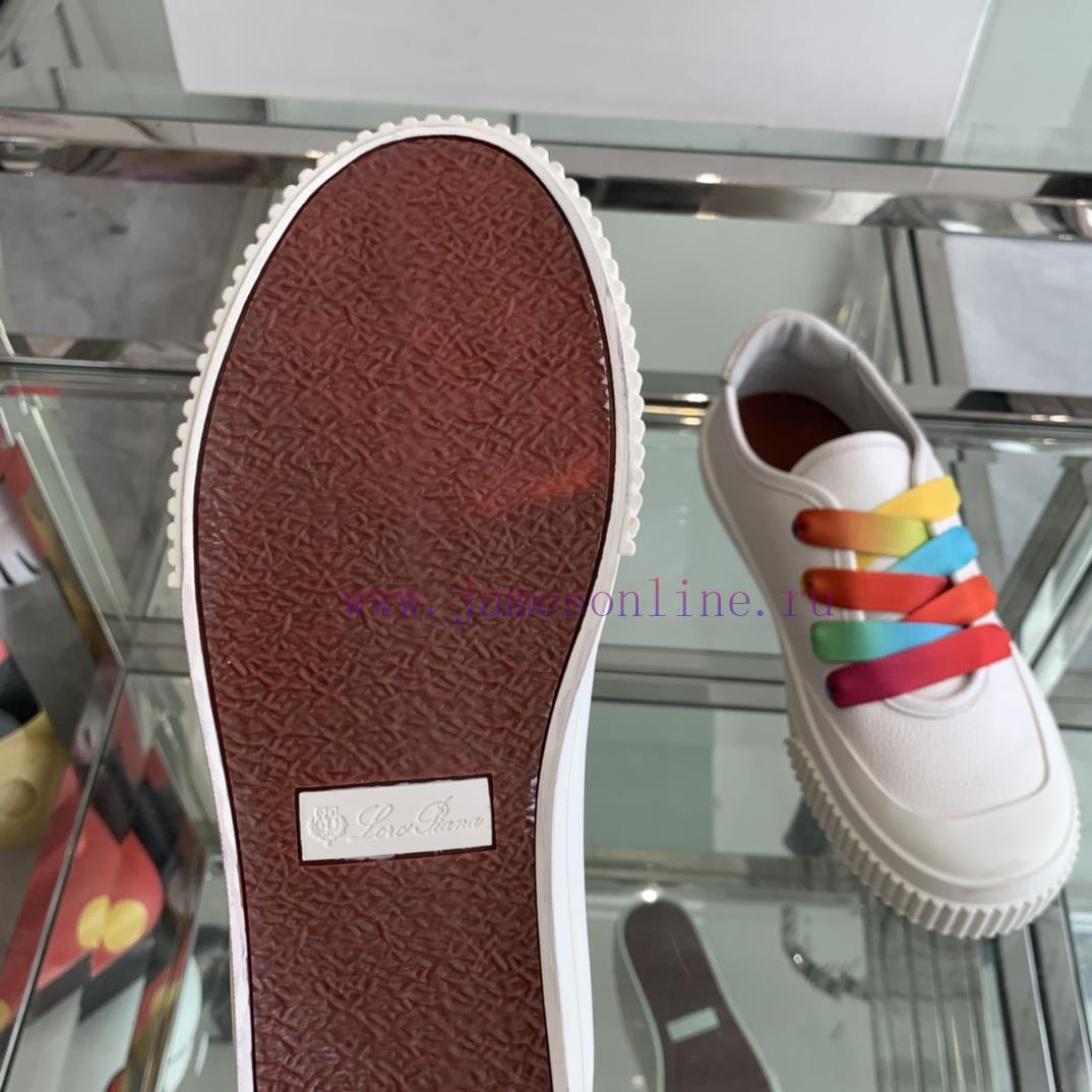 Loro Piana 2024s Early Spring New Casual Shoes White Shoes Little Fairy 🧚 ️ Wear A 20mm Raised ojfq7fk6 - Image 10