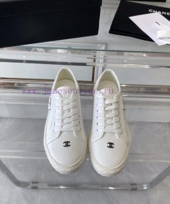 Chanel's New Casual Shoes Are Now Available For Sale. They Are Cute Retro And Show Off The Leg c505tby2