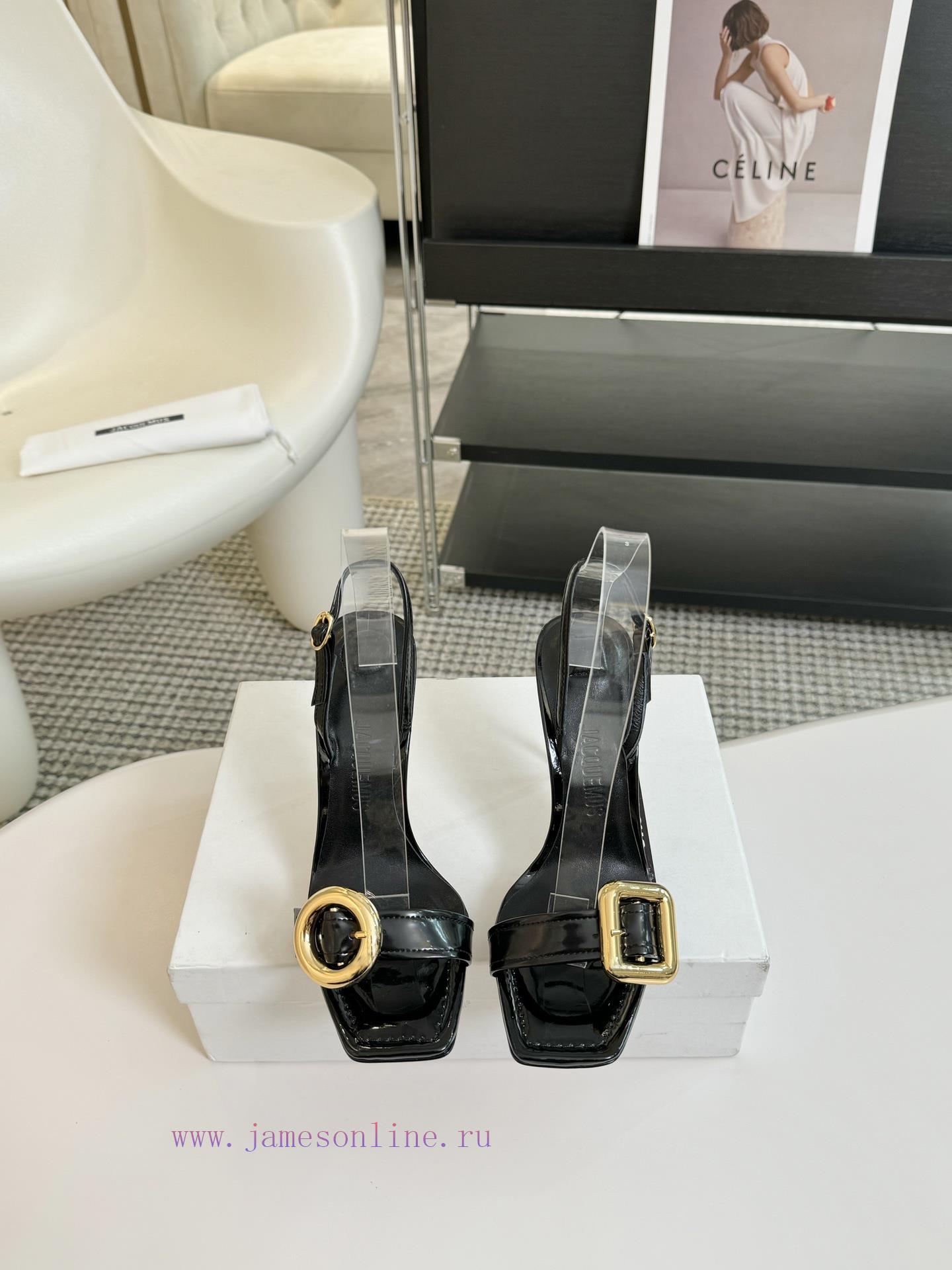 JACQUEMUS Designer BrandSND Simple Square Head Women's High HeelsBow Decoration Square Head Log 1ky5sy8m - Image 2