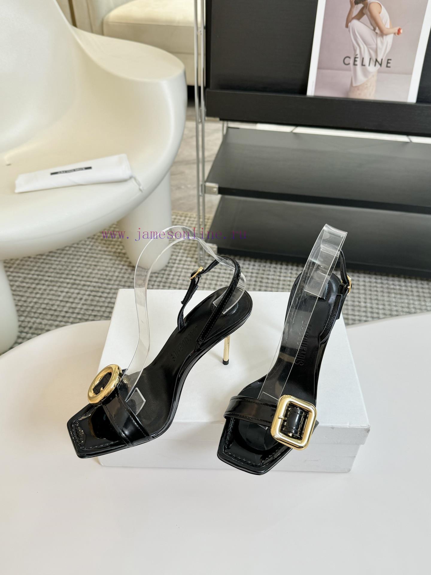 JACQUEMUS Designer BrandSND Simple Square Head Women's High HeelsBow Decoration Square Head Log 1ky5sy8m - Image 4