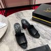 Coarse Heeled Slippers 🦋 ꫛꫀw.︎ ️This Sandal Features A Square Angled 85mm Heel And A Clean Slim wjrnvh23