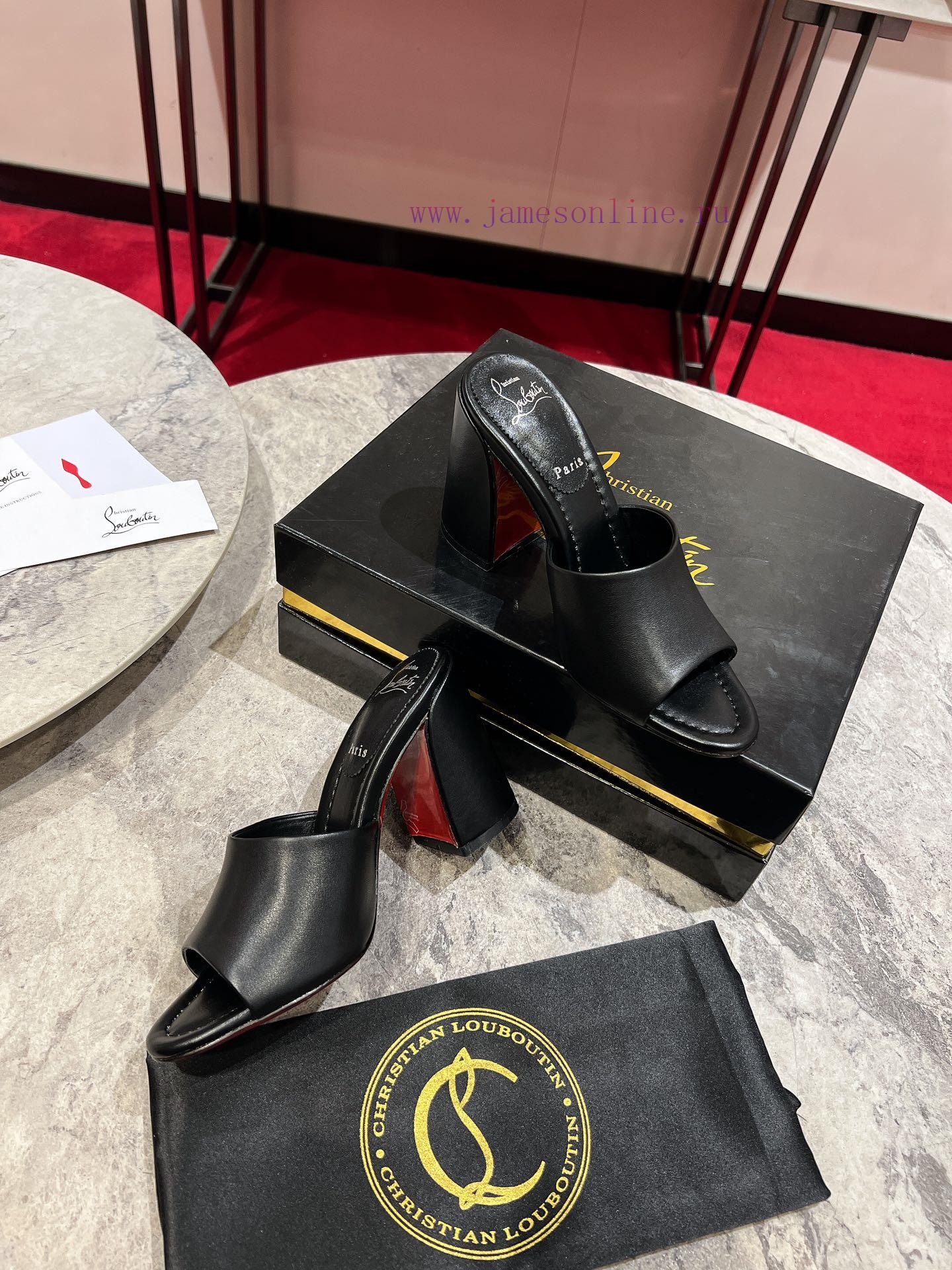 Coarse Heeled Slippers 🦋 ꫛꫀw.︎ ️This Sandal Features A Square Angled 85mm Heel And A Clean Slim wjrnvh23 - Image 3