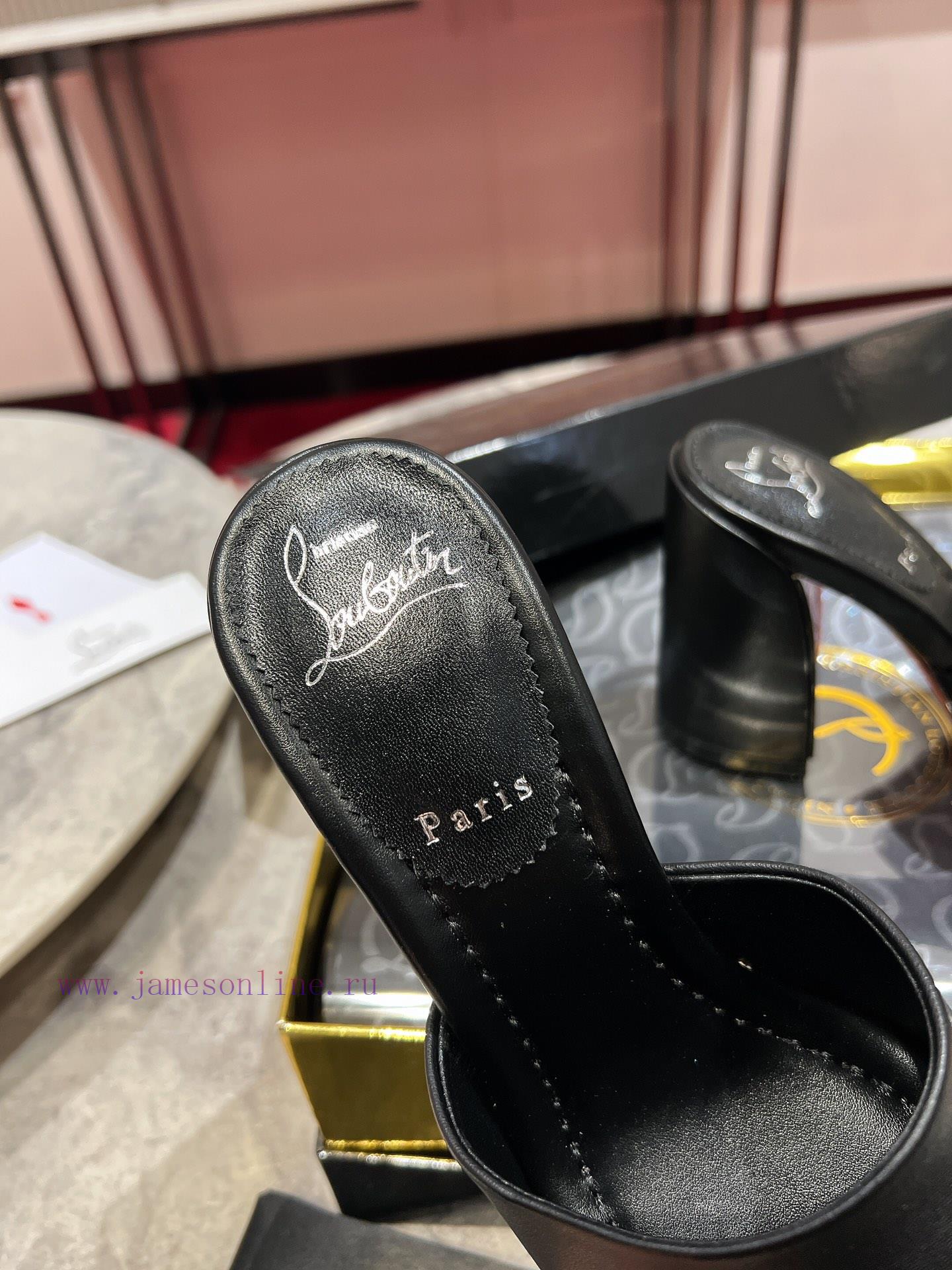 Coarse Heeled Slippers 🦋 ꫛꫀw.︎ ️This Sandal Features A Square Angled 85mm Heel And A Clean Slim wjrnvh23 - Image 8