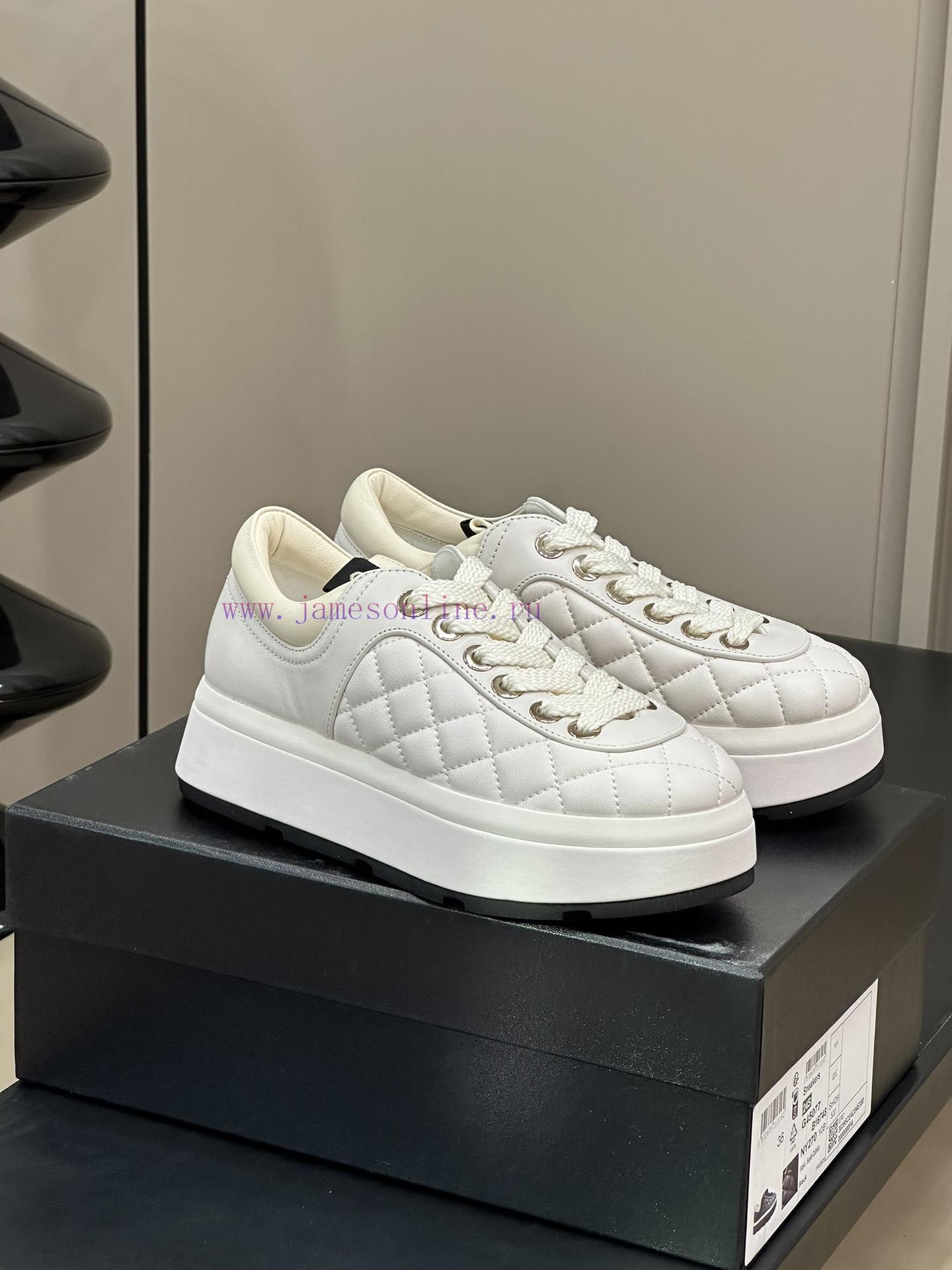 Top Qualitychane…l Ss24 New Arrival~Chanel 24 Spring/summer Diamond Grid Thick Soled ShoesIt Lo 8xkdt49p