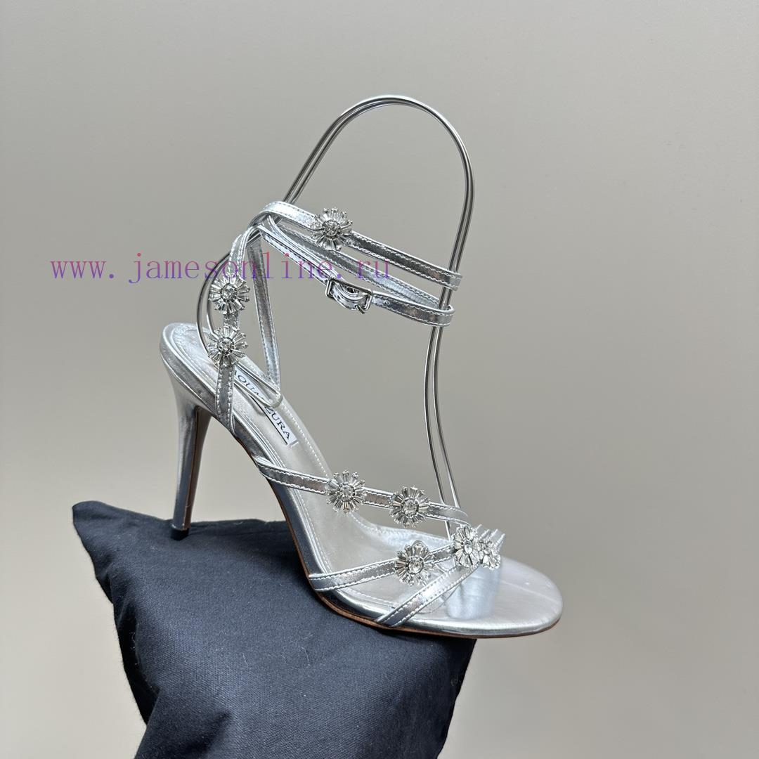 The MostAQUAZURA Big Pineapple Water Diamond Decorative High Heels2024 Summer Water Diamond Dec di5m9o9g - Image 8